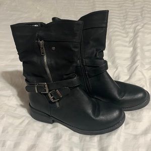 Black Biker Boots
